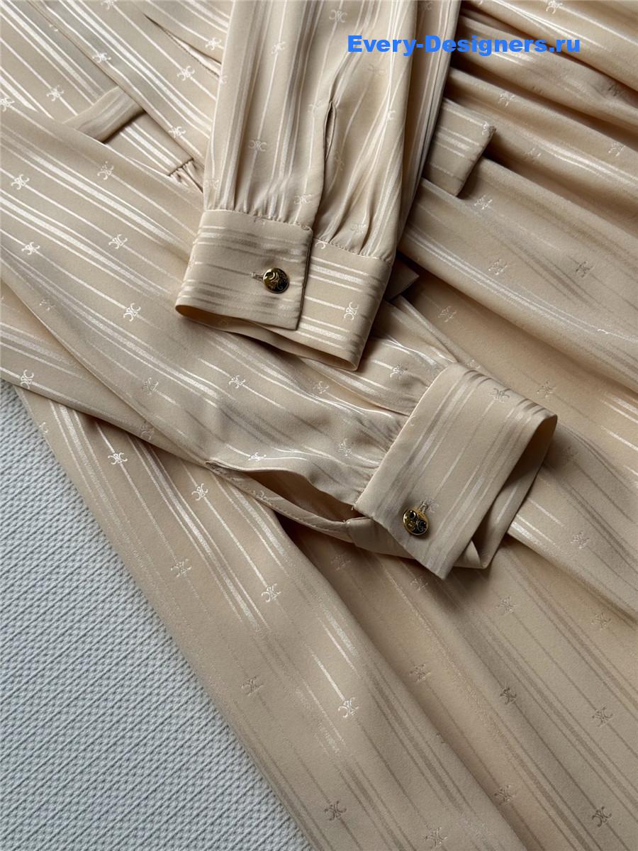 Ce1i*e lavallière silk dress