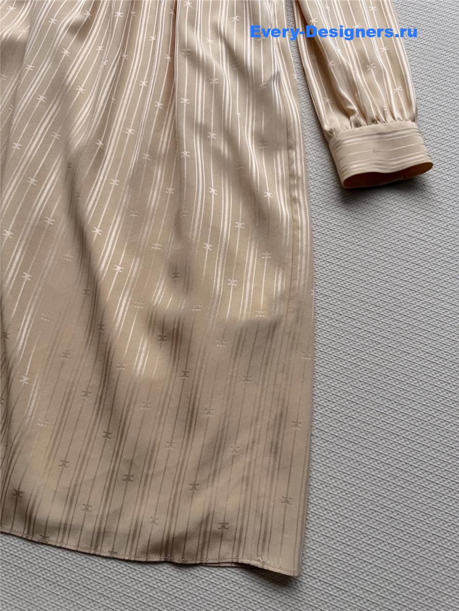 Ce1i*e lavallière silk dress