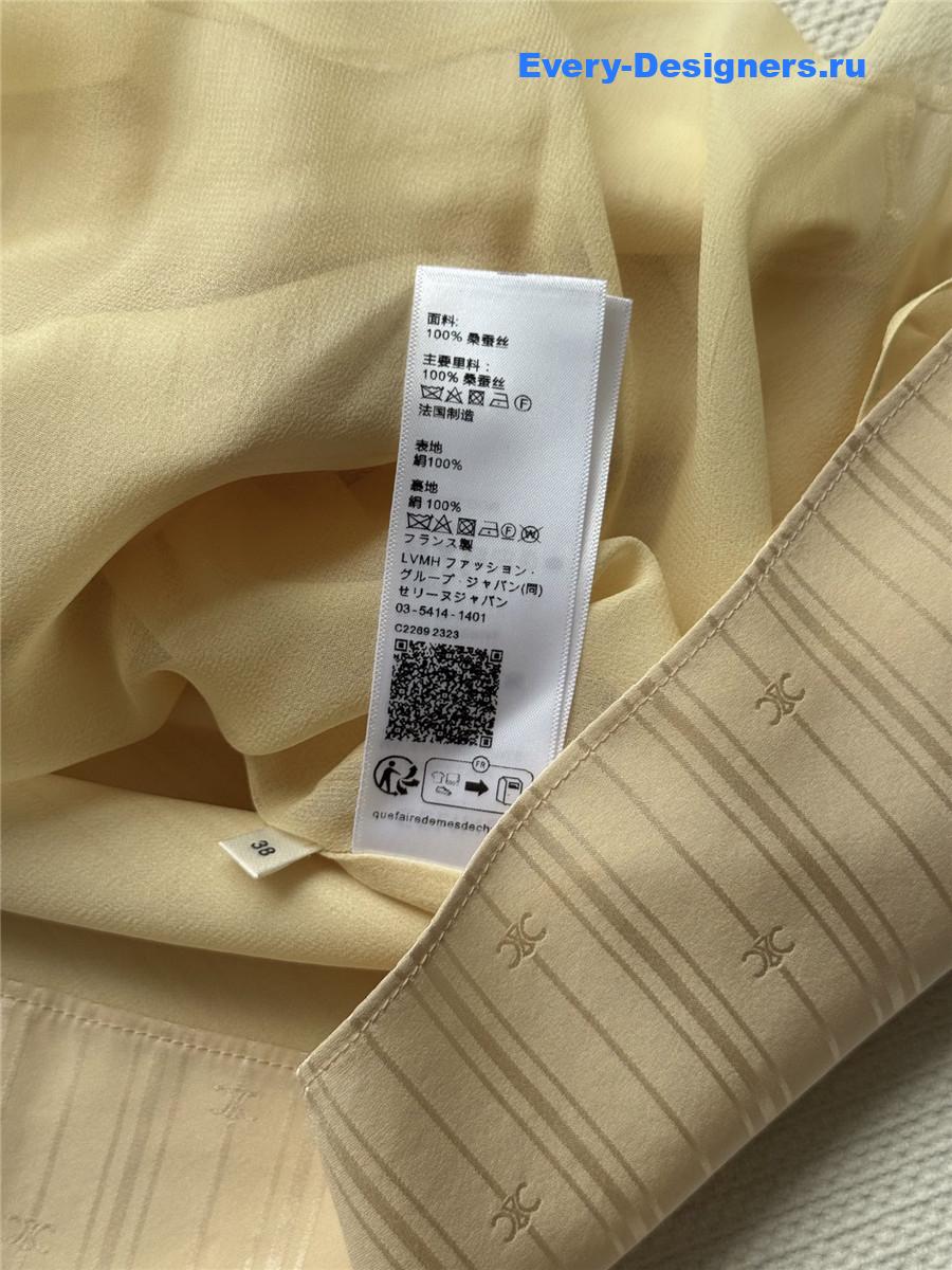 Ce1i*e lavallière silk dress