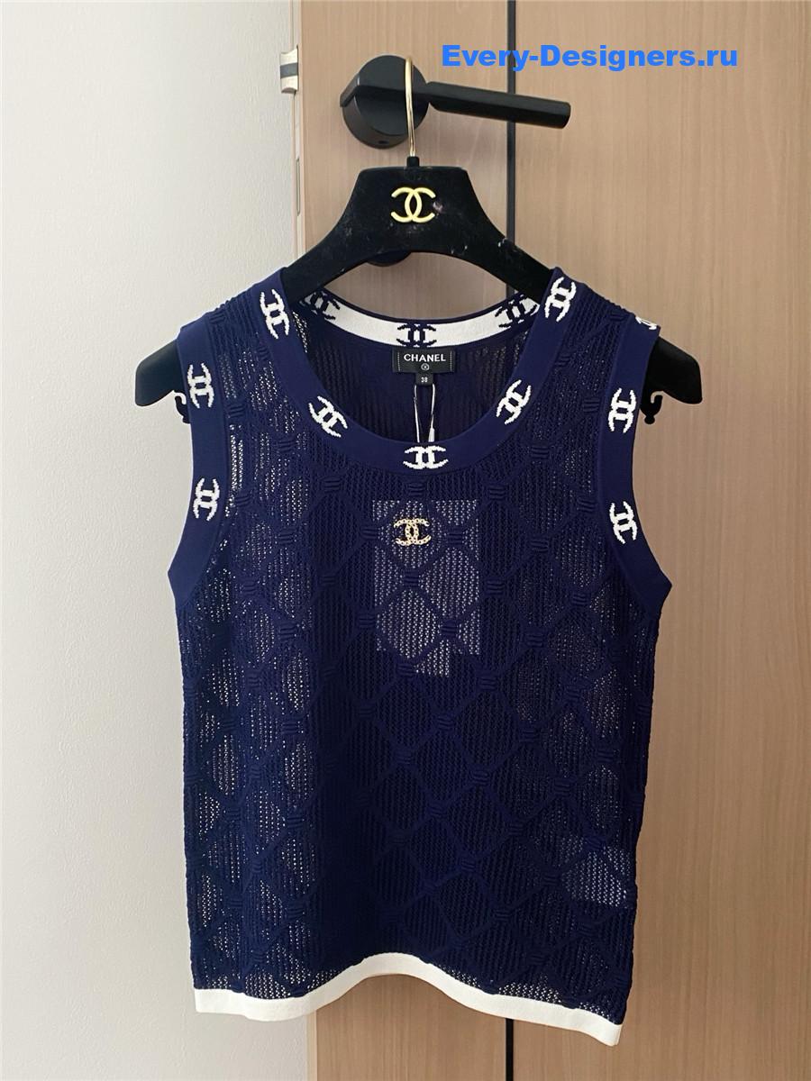 Ch**el cc hollow knit vest