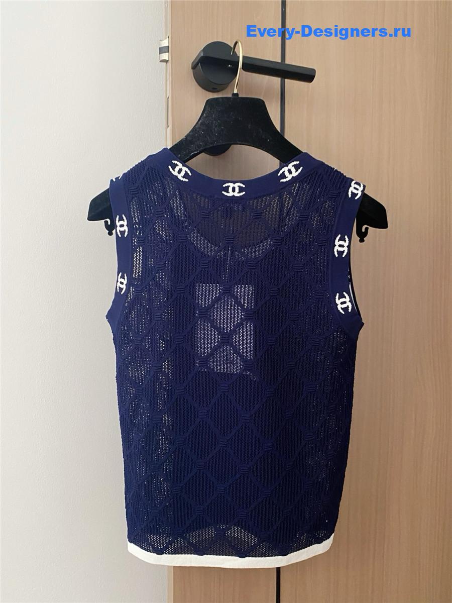 Ch**el cc hollow knit vest