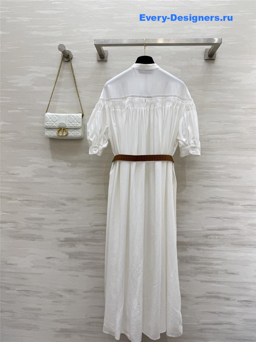 L0ew* hollow embroidery dress