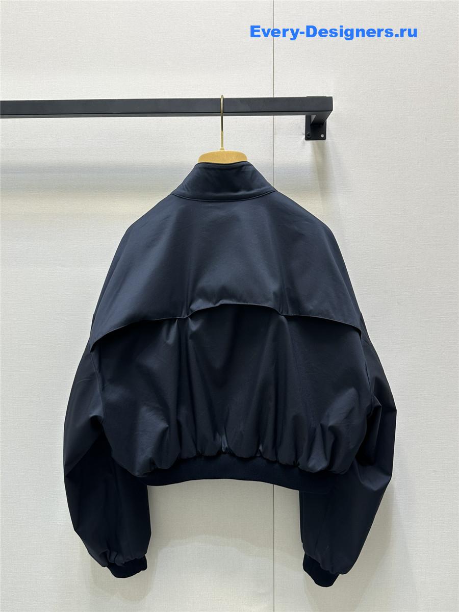 Miu Miu Navy Panama Cotton Jacket