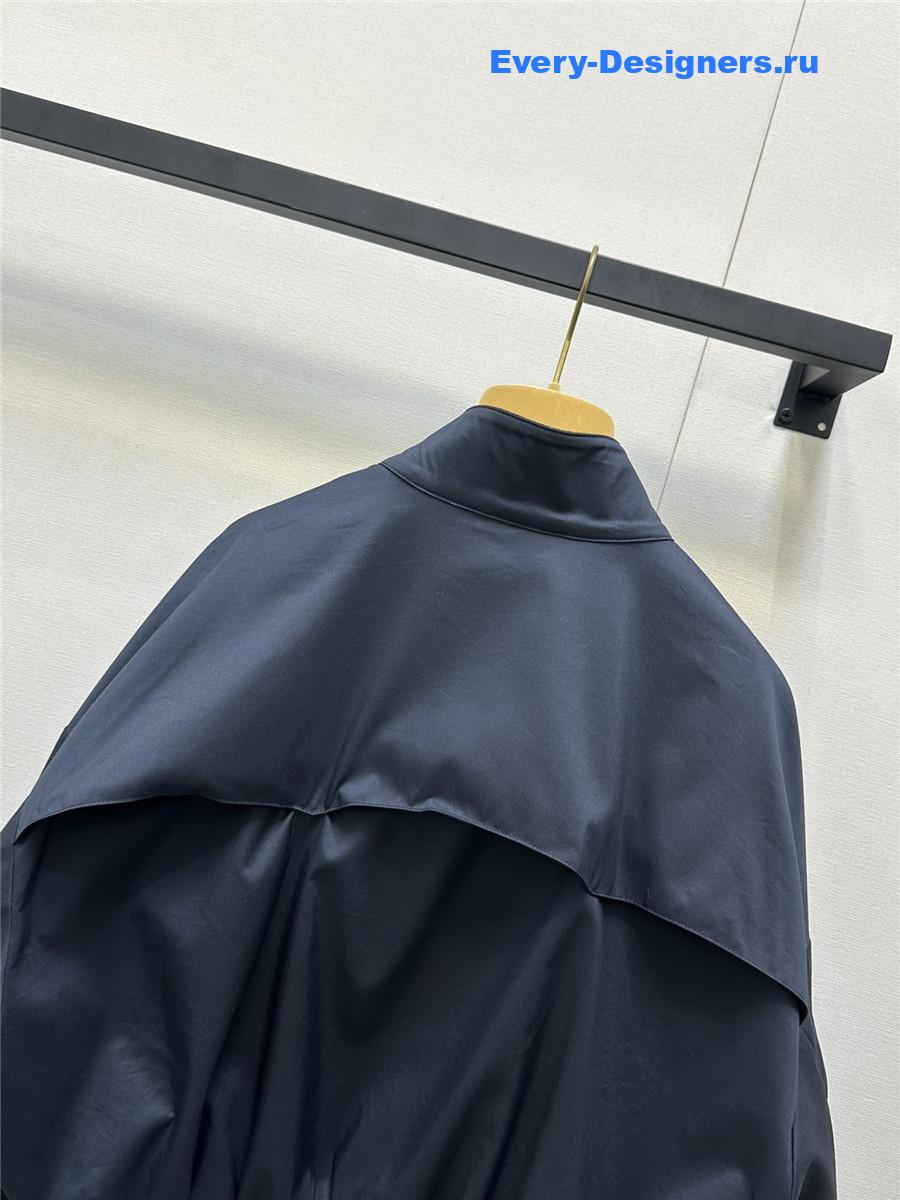 Miu Miu Navy Panama Cotton Jacket