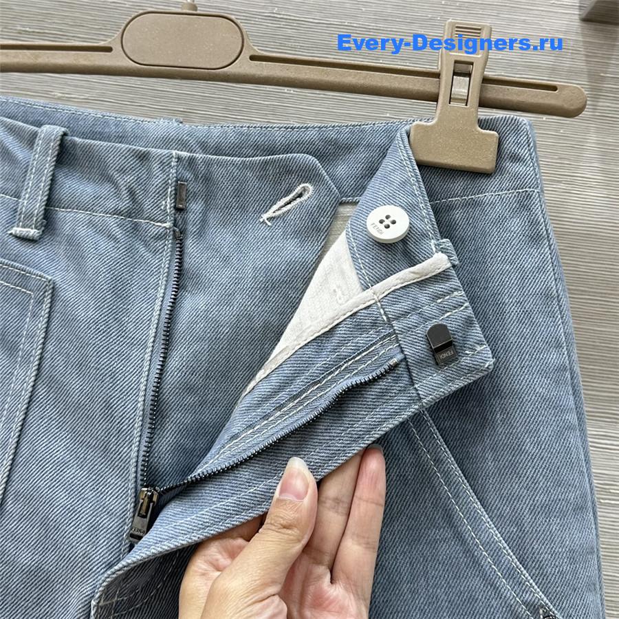 F**di ff embossed straight-leg jeans