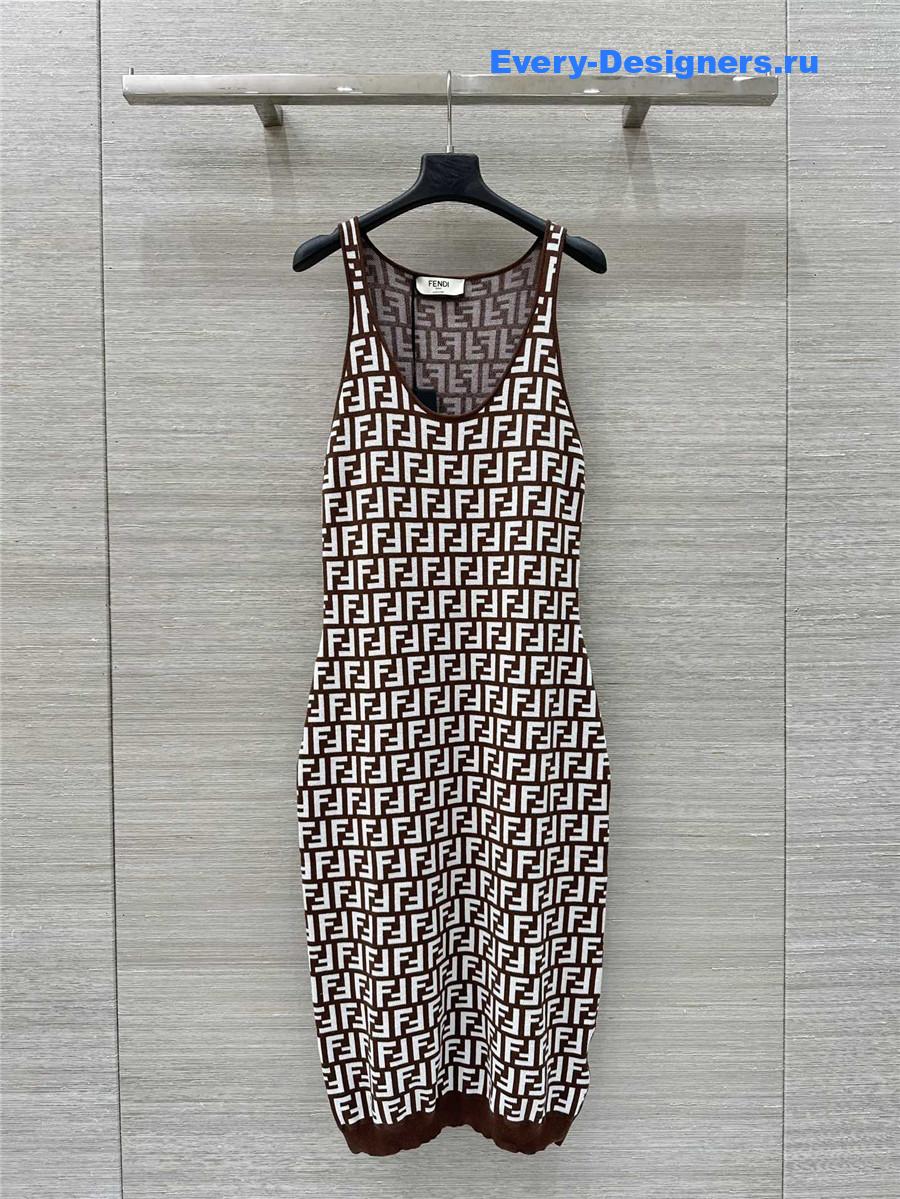 F**di ff zucca knit dress