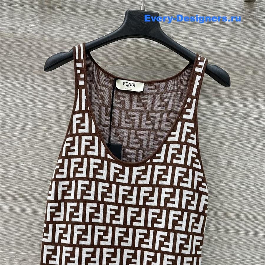 F**di ff zucca knit dress