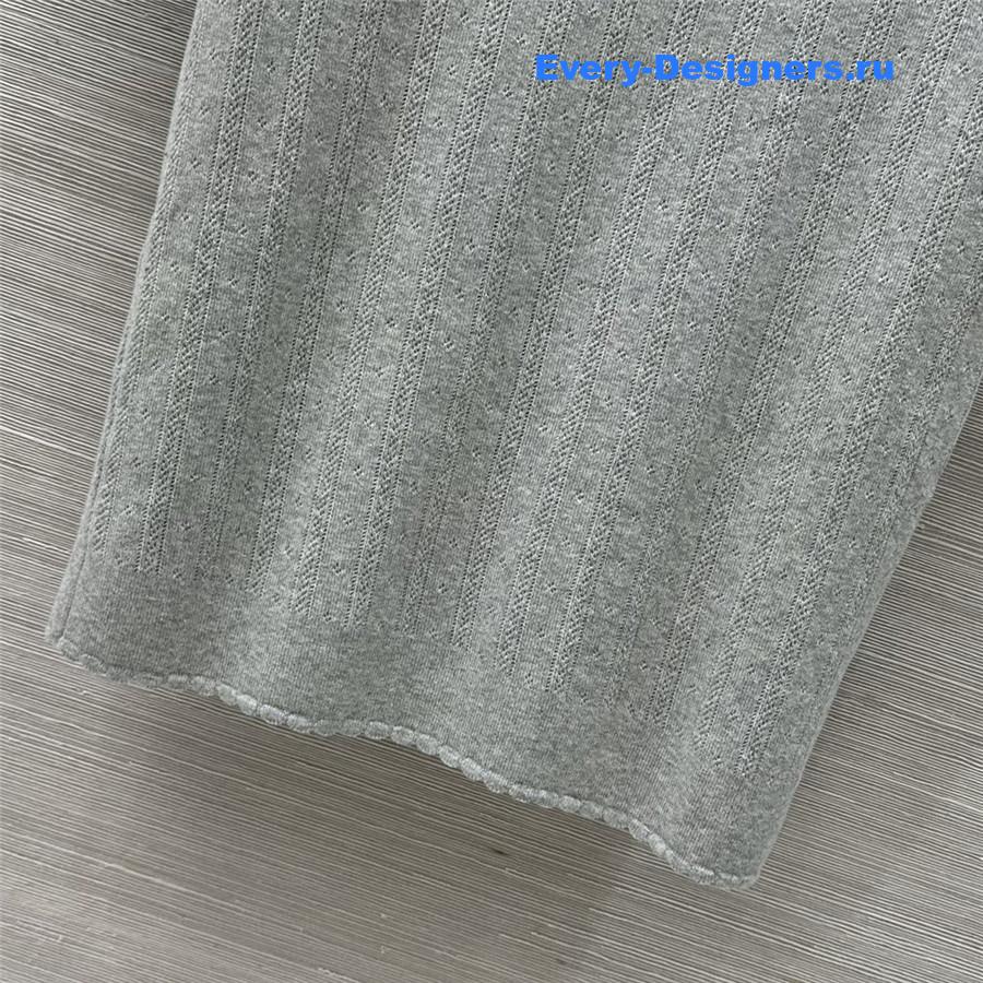 Miu Miu Grey Logo T-Shirt