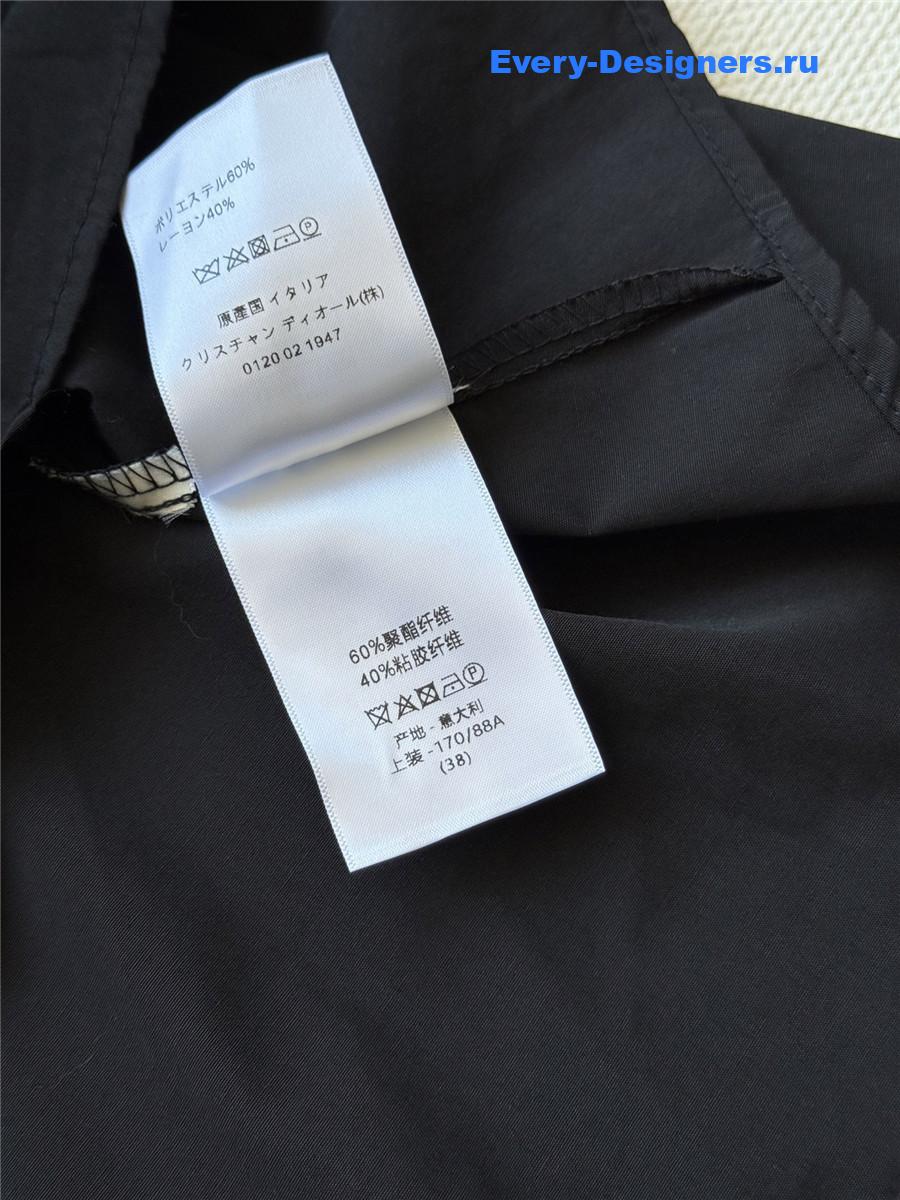 D10r black pleated mini dress