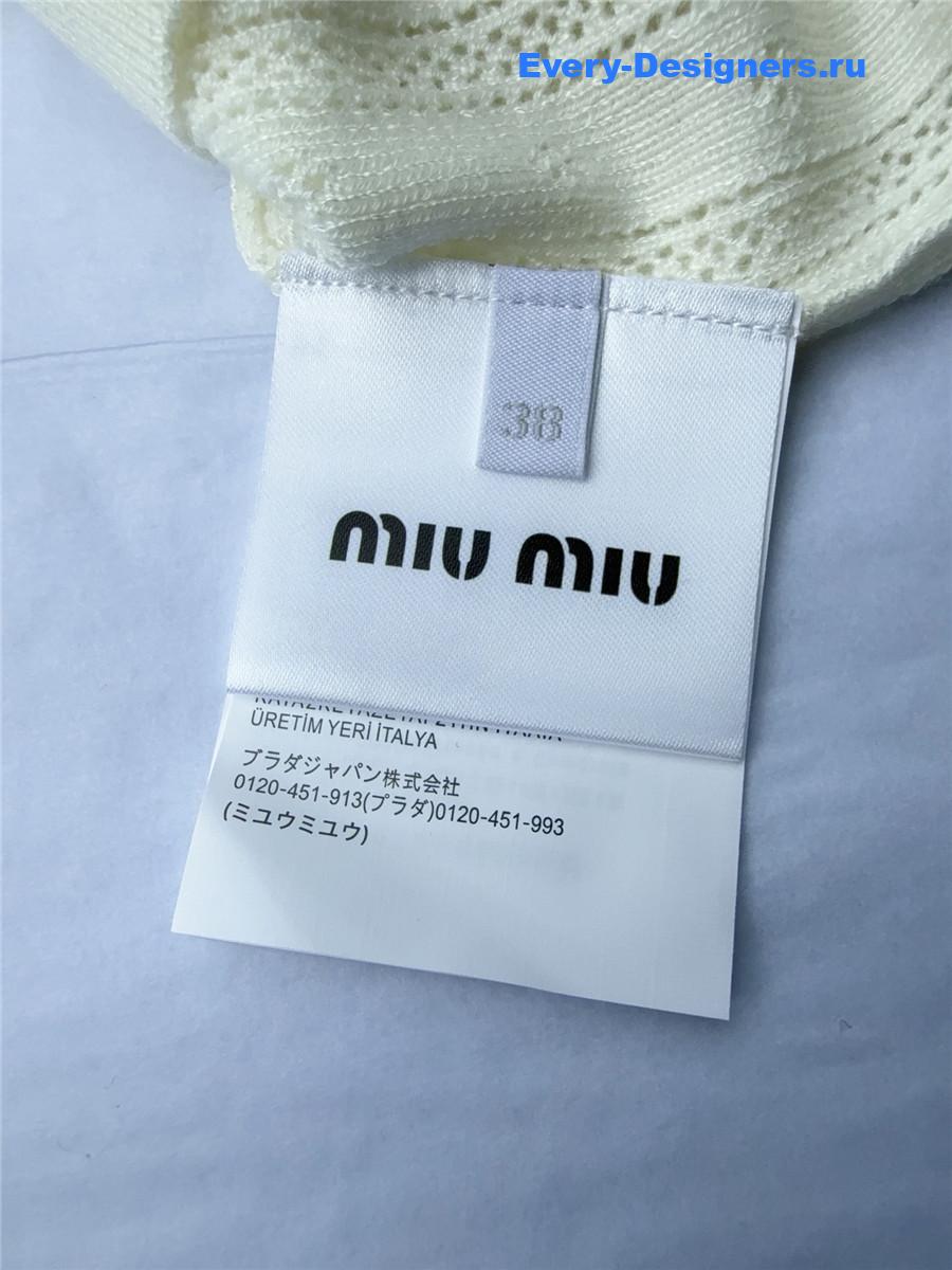 Miu Miu Hollow Knit Tank