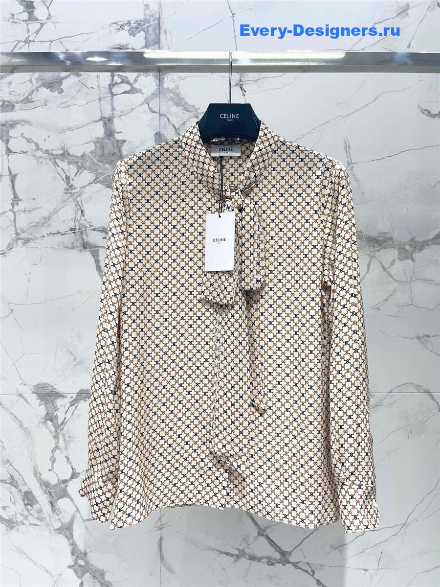 Ce1i*e arc de triomphe silk shirt