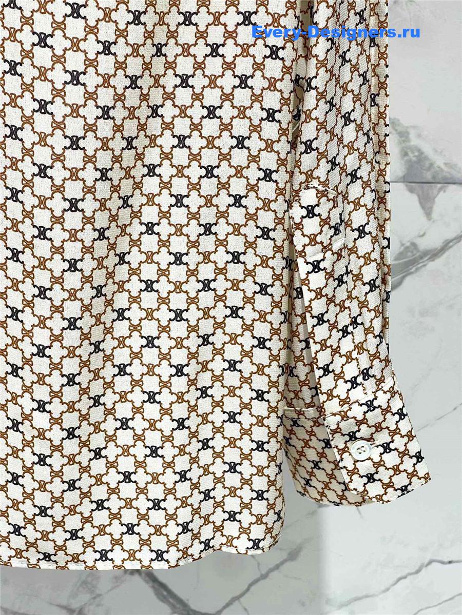 Ce1i*e arc de triomphe silk shirt