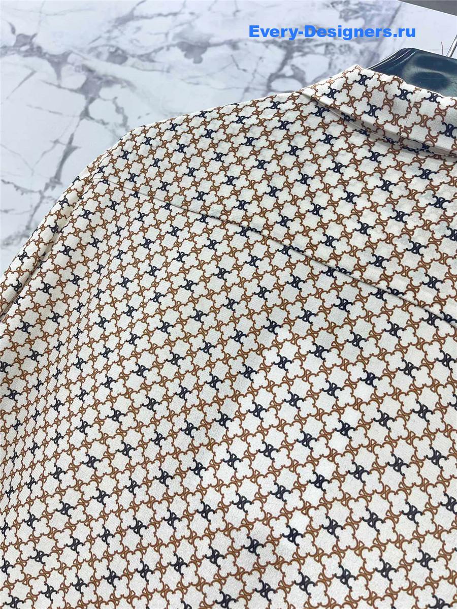 Ce1i*e arc de triomphe silk shirt