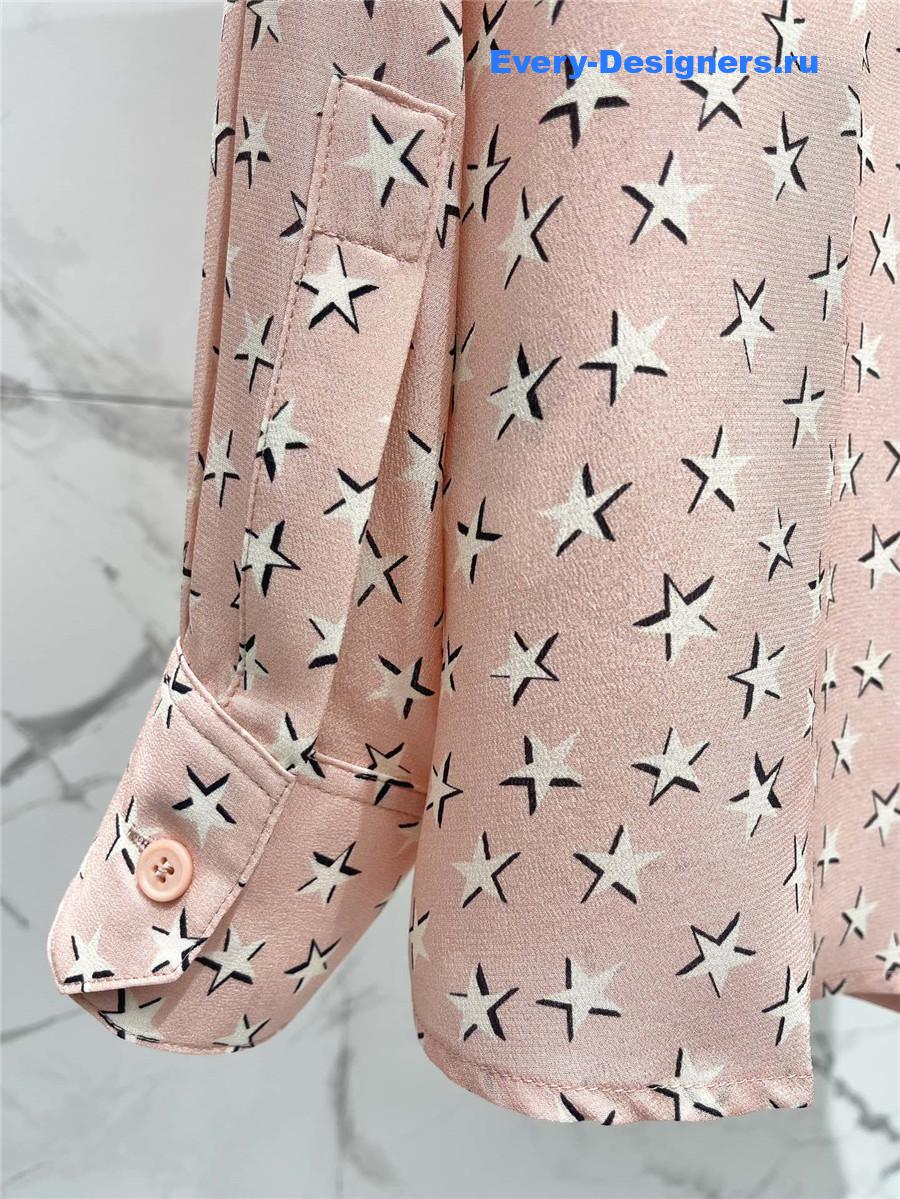 Sa1nt Lau*nt star silk shirt