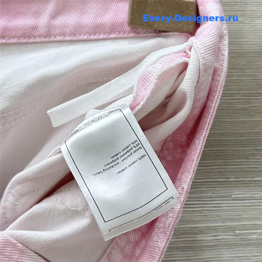 Ch**el pink denim shorts