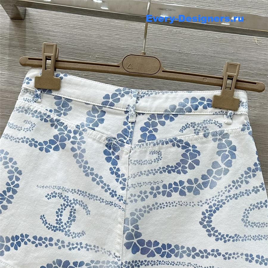 Ch**el women’s blue denim shorts