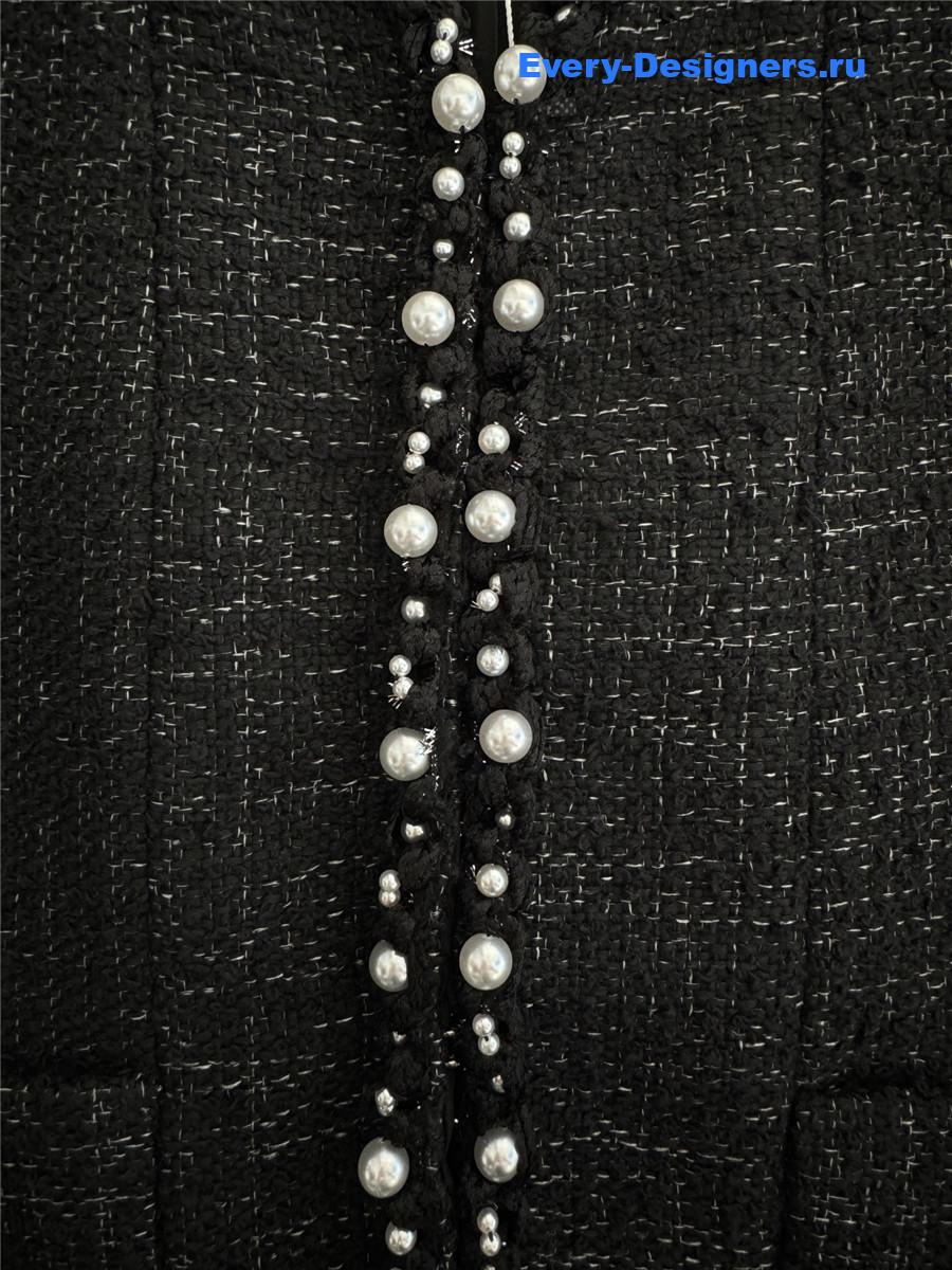 Ch**el-inspired tweed jacket