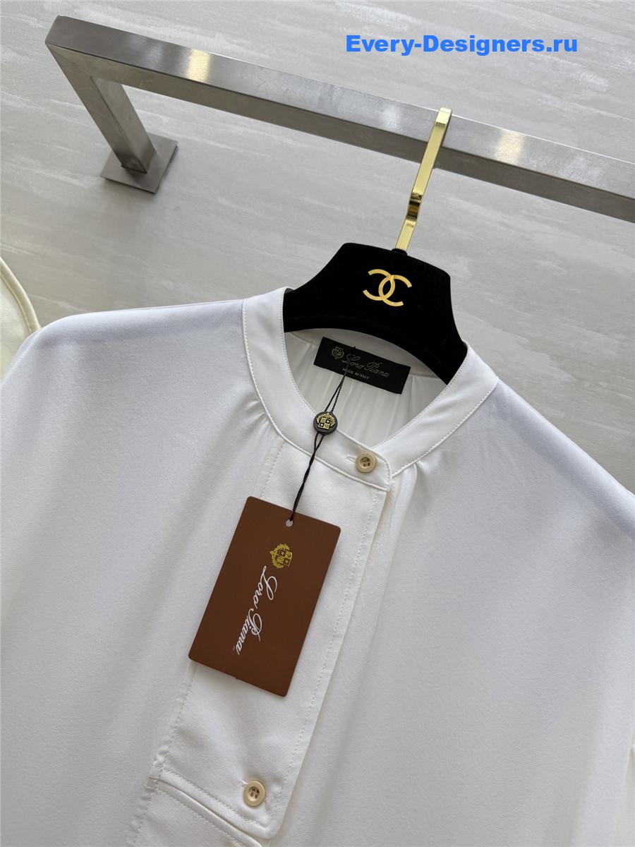 L0r0 P1ana silk oval shirt