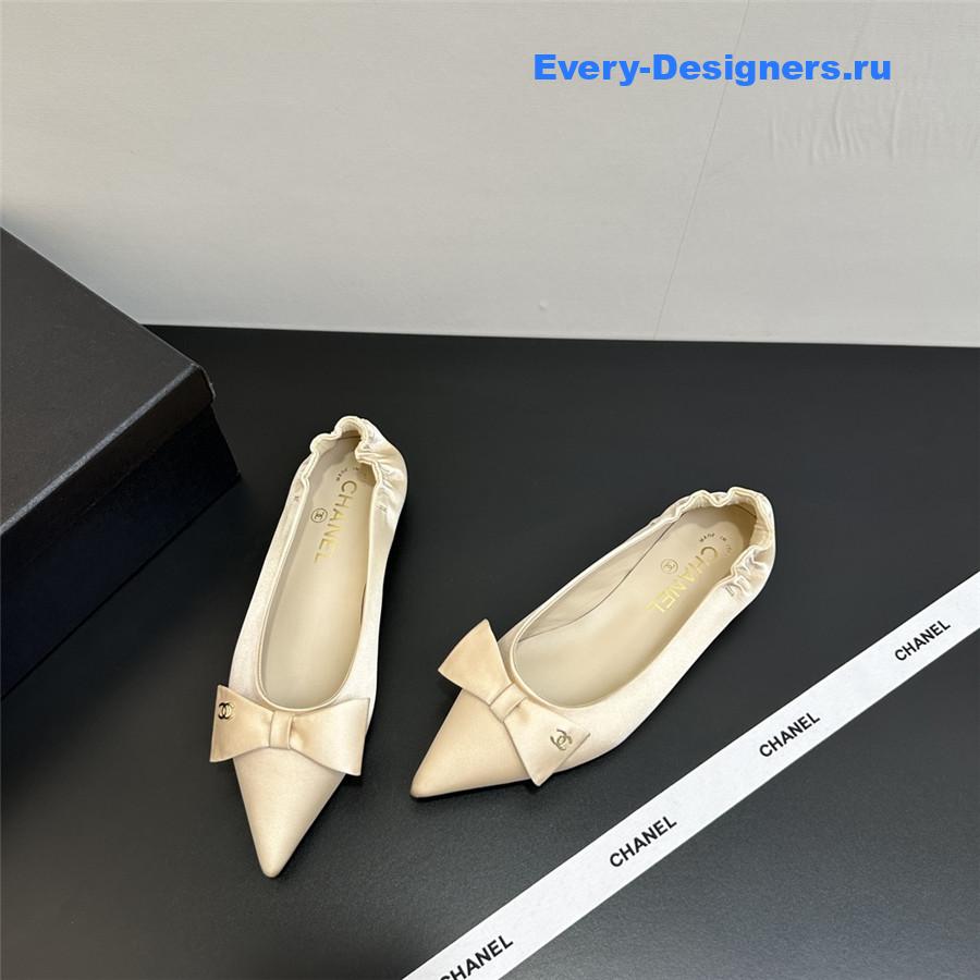 Ch**el pointed bow ballet flats