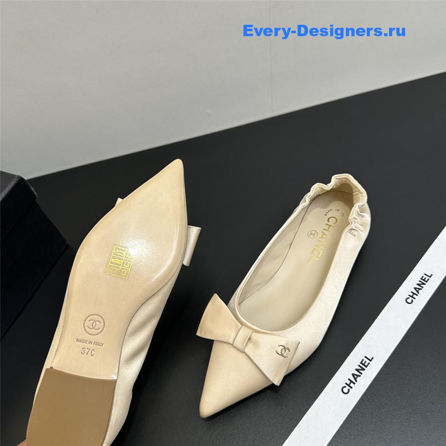 Ch**el pointed bow ballet flats