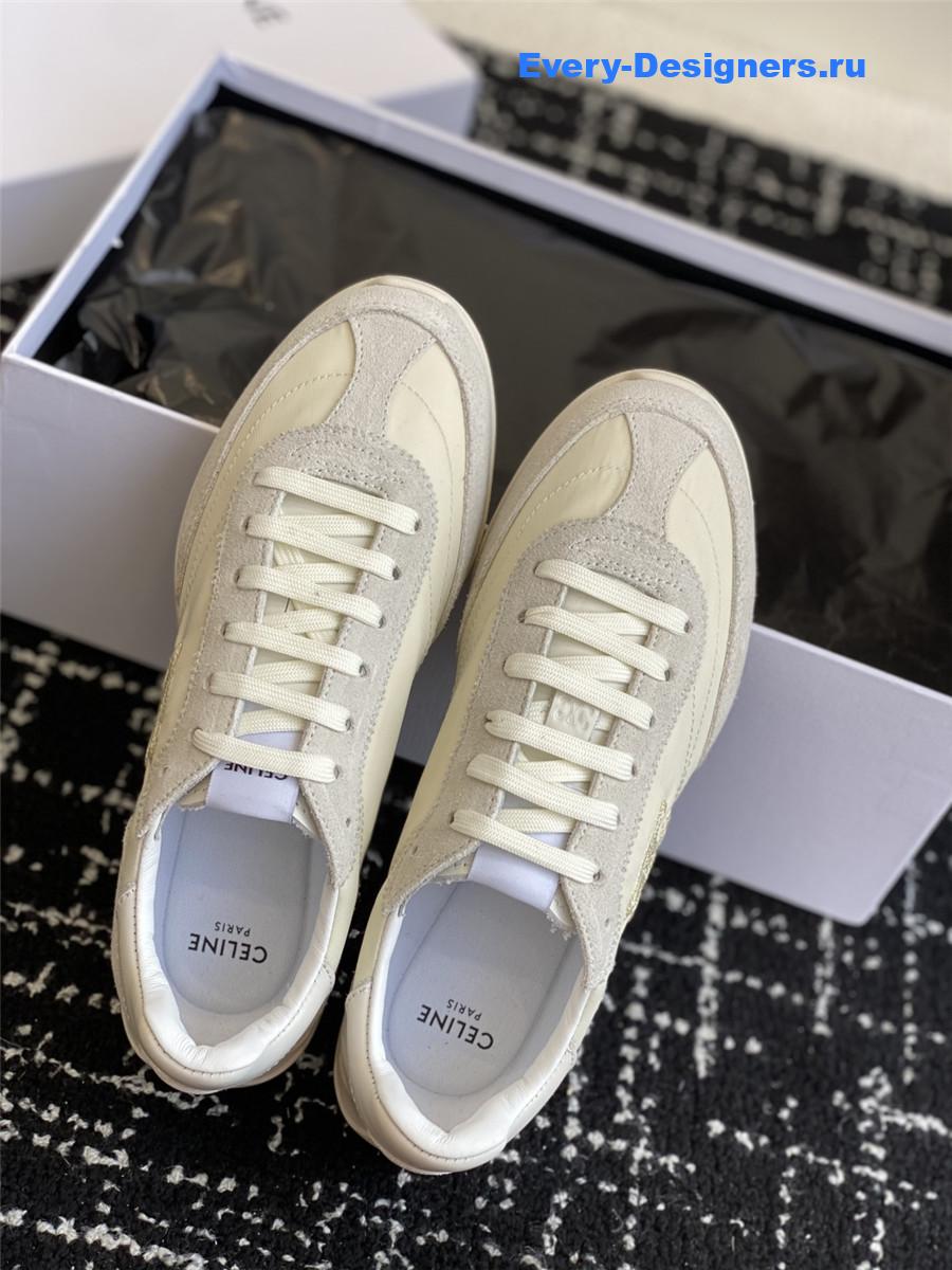 Ce1i*e racer beige low-top sneakers