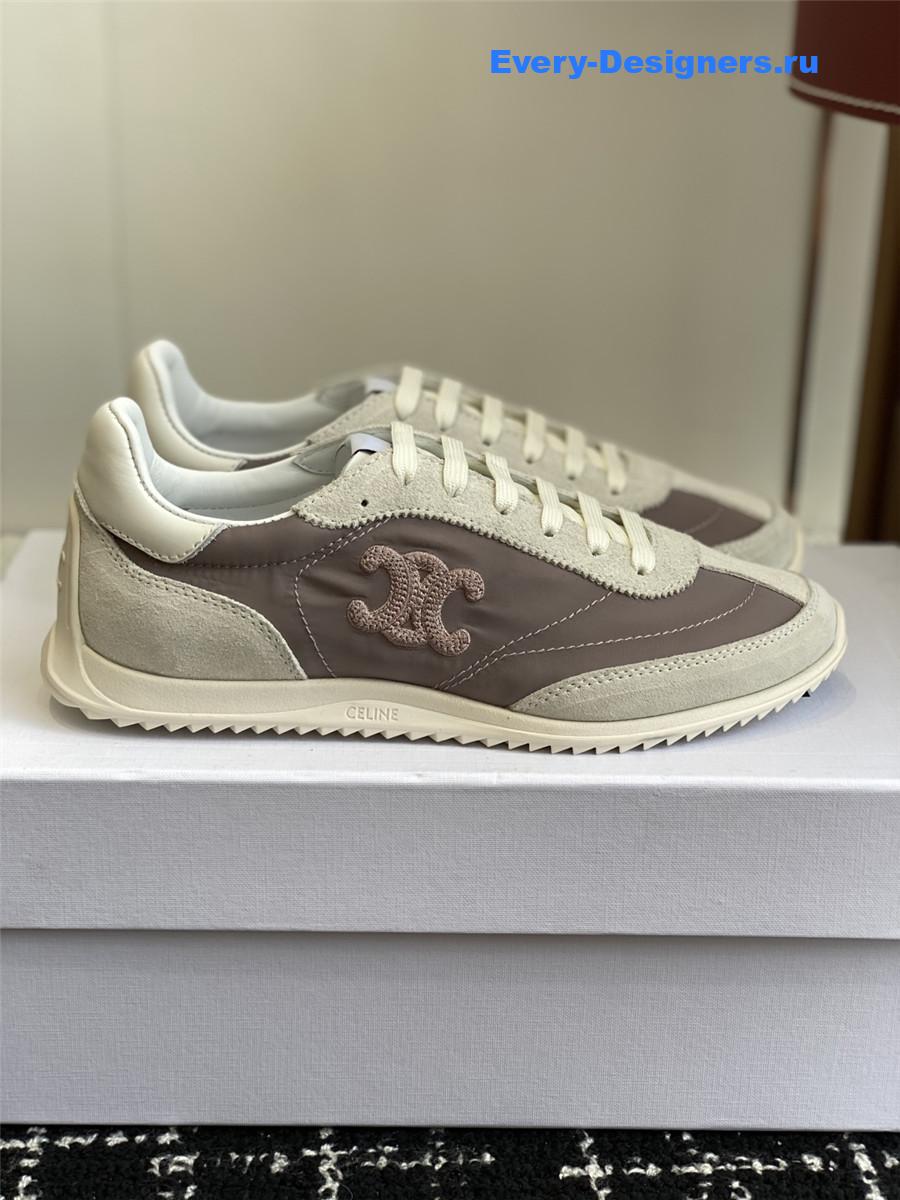 Ce1i*e racer gray low-top sneakers