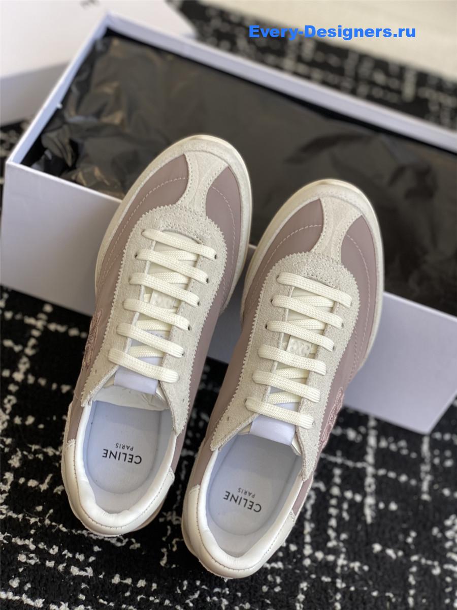 Ce1i*e racer gray low-top sneakers