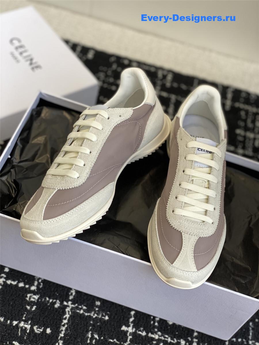 Ce1i*e racer gray low-top sneakers