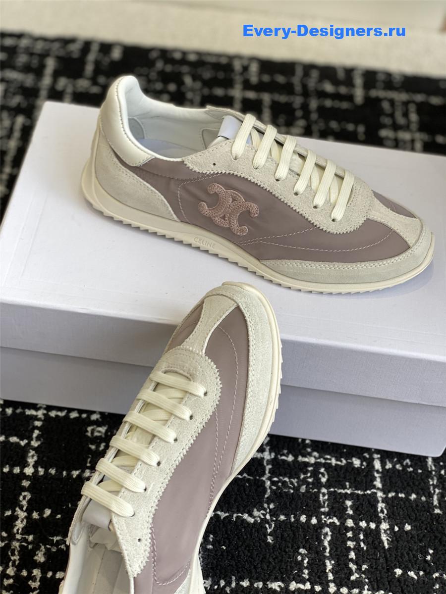 Ce1i*e racer gray low-top sneakers