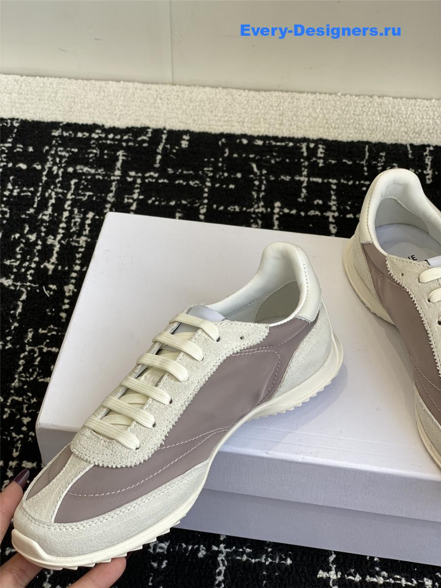 Ce1i*e racer gray low-top sneakers