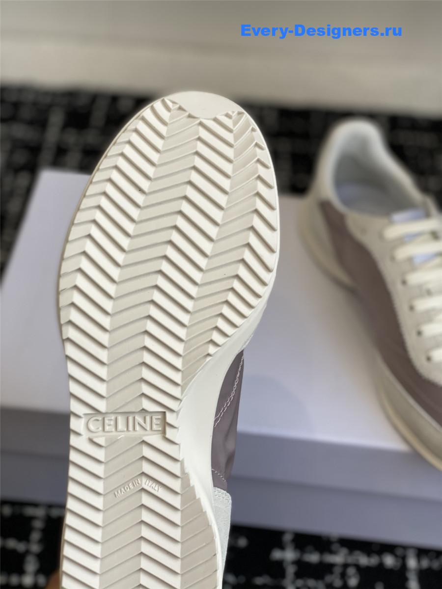 Ce1i*e racer gray low-top sneakers