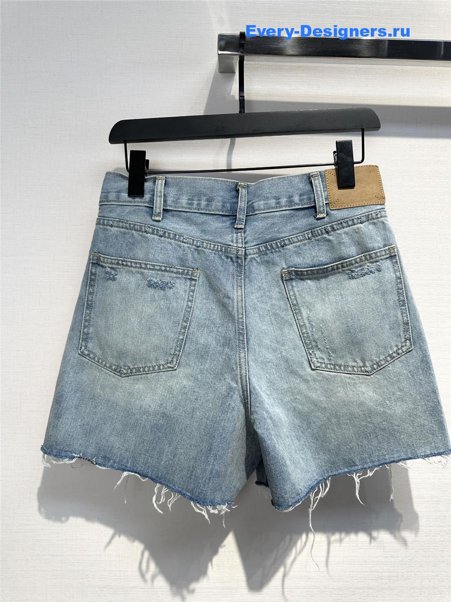 Ce1i*e blue denim shorts