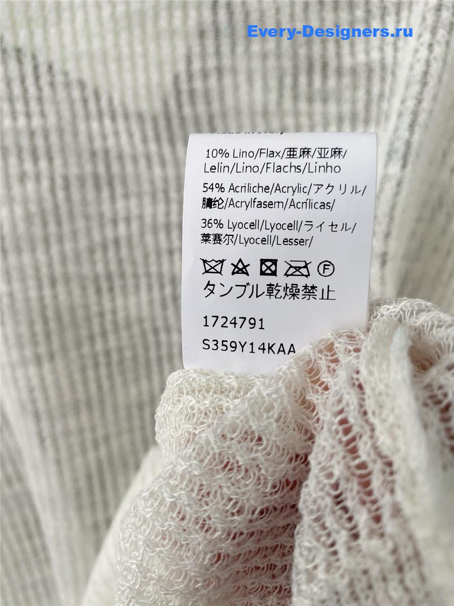 L0ew* embroidered hollow long sleeve