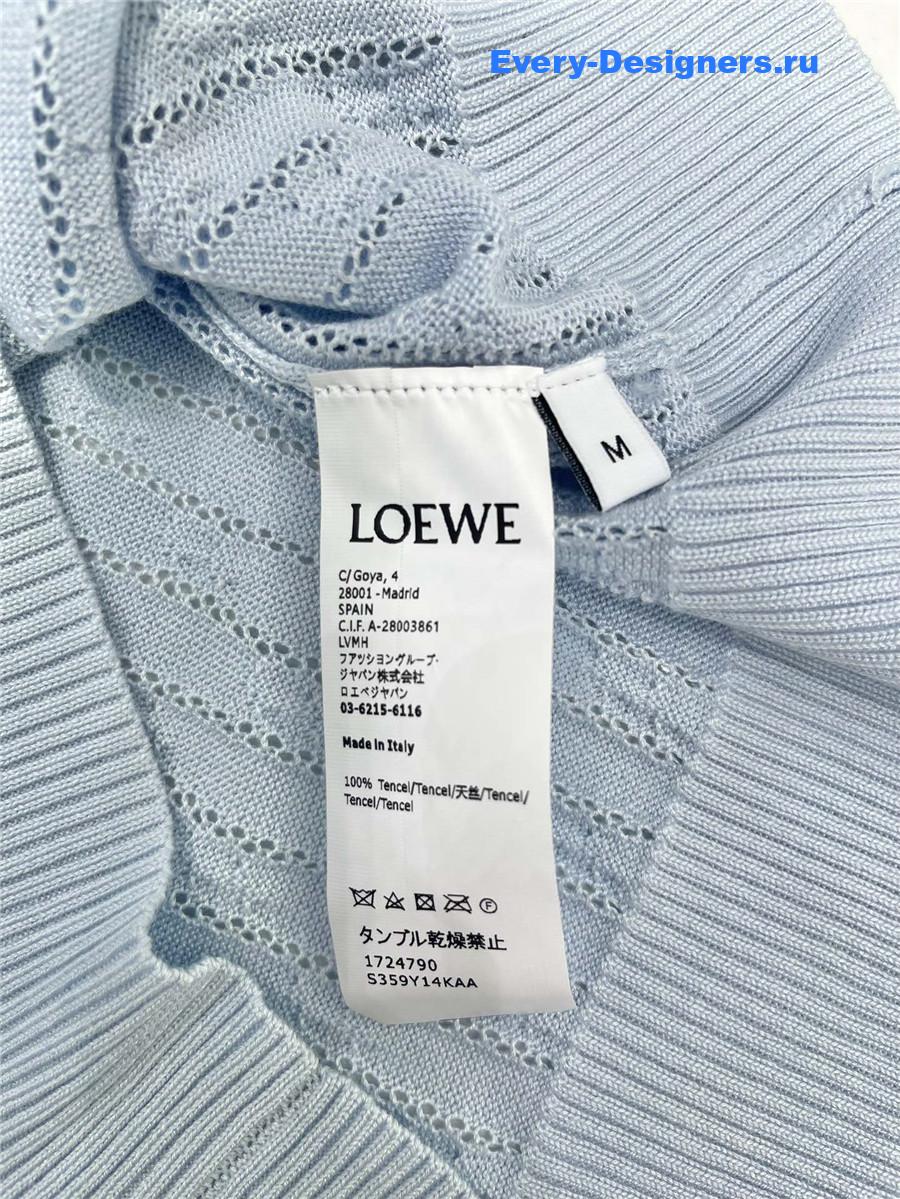 L0ew* ruffled hollow knit cardigan