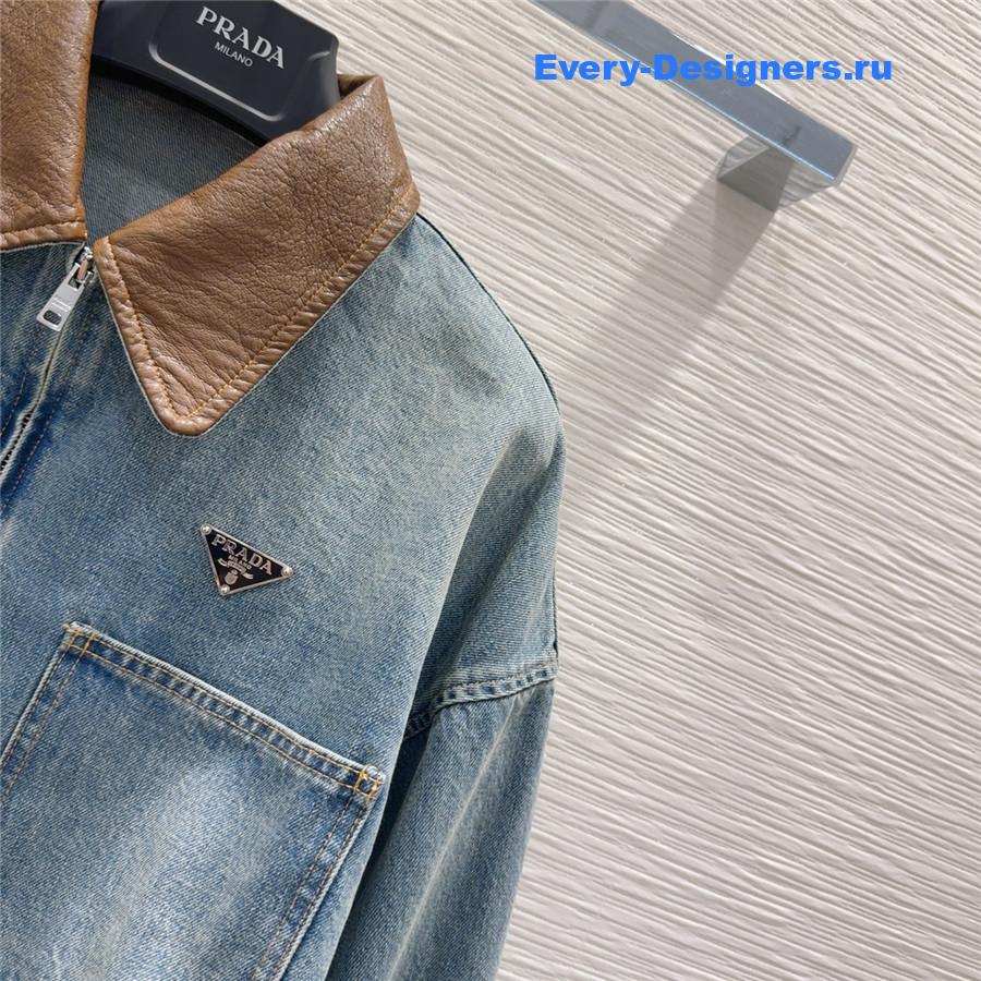 Pra*a cropped denim jacket for women