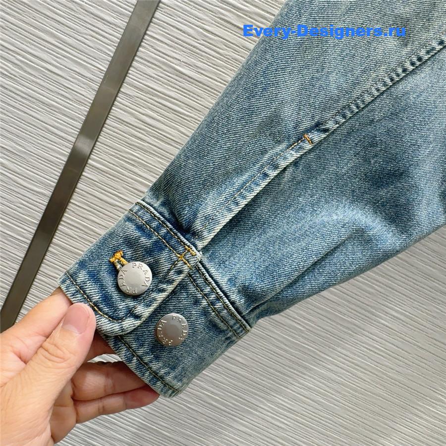 Pra*a cropped denim jacket for women