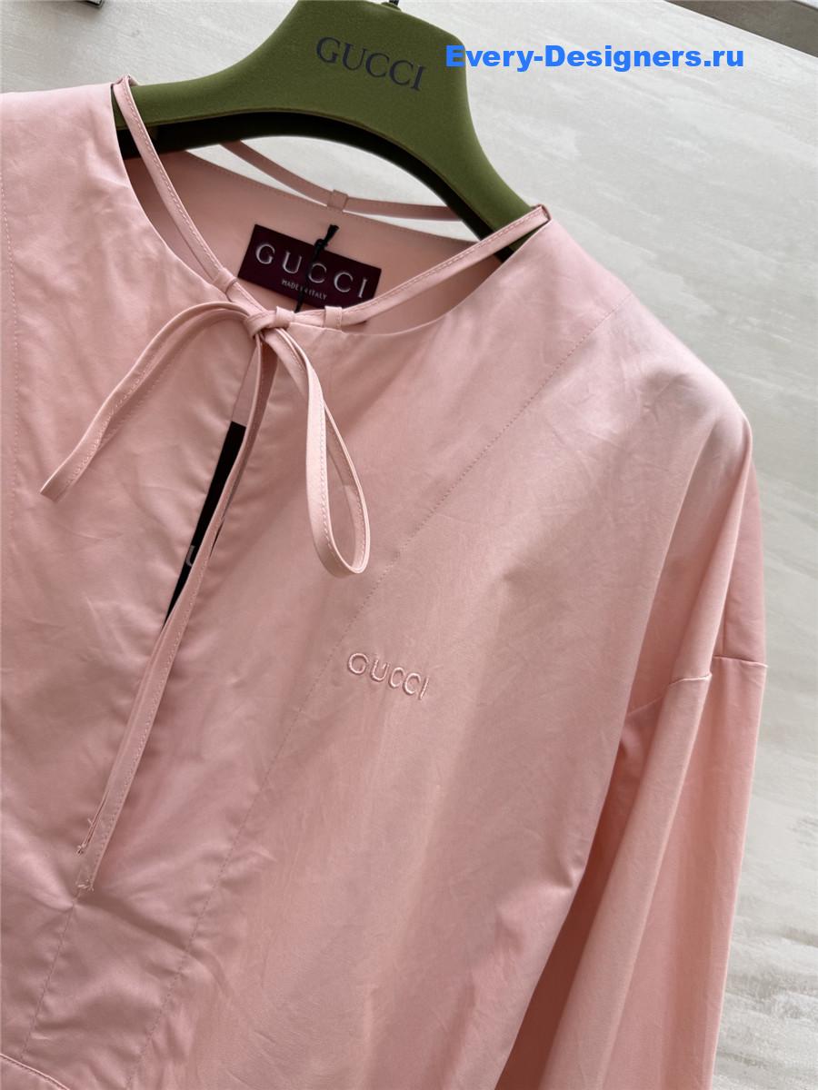 Gvc*1 pink lace-up jumpsuit