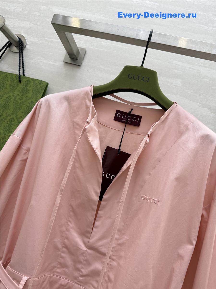 Gvc*1 pink lace-up jumpsuit