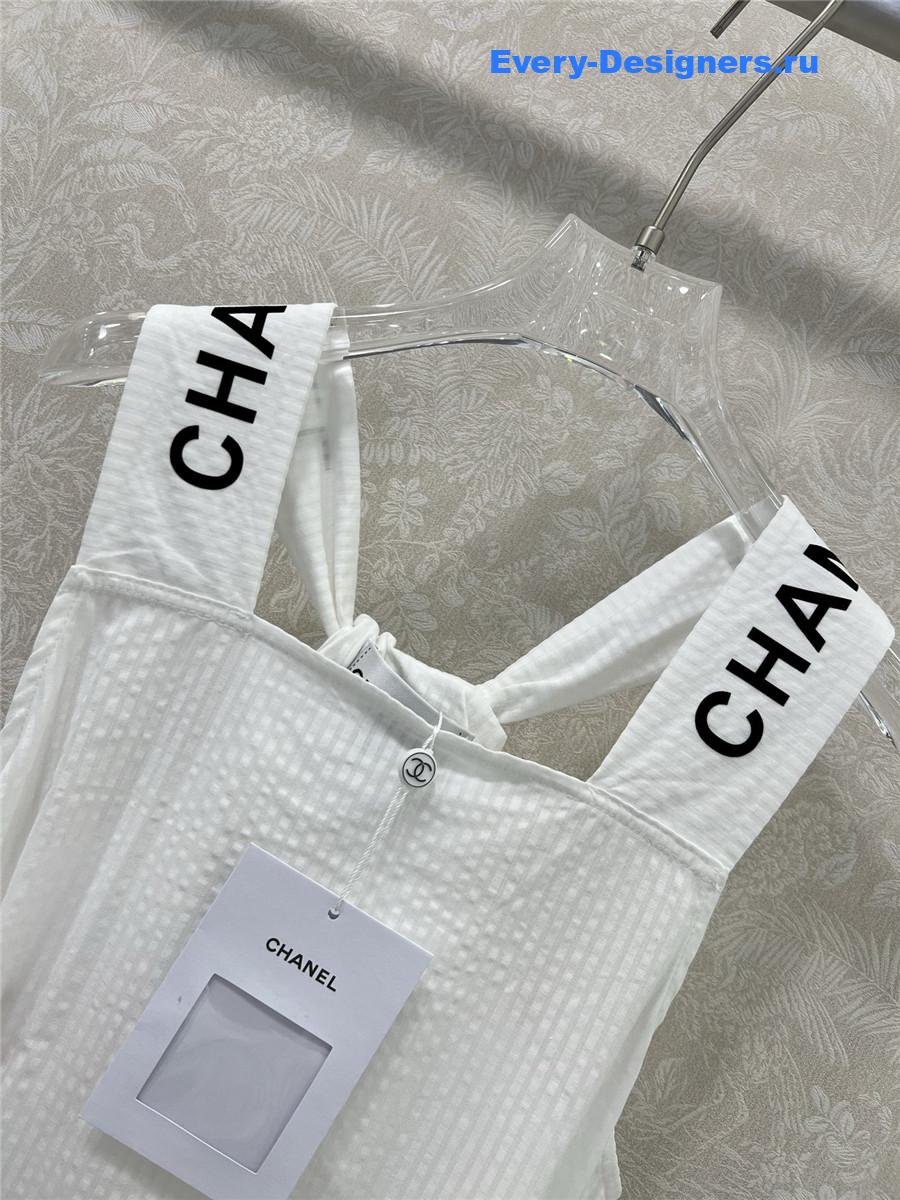 Ch**el white slit skirt