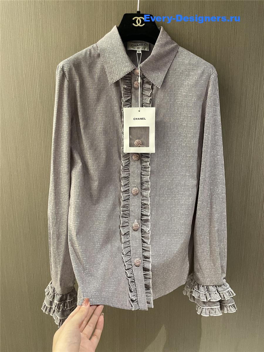 Ch**el grey lace shirt