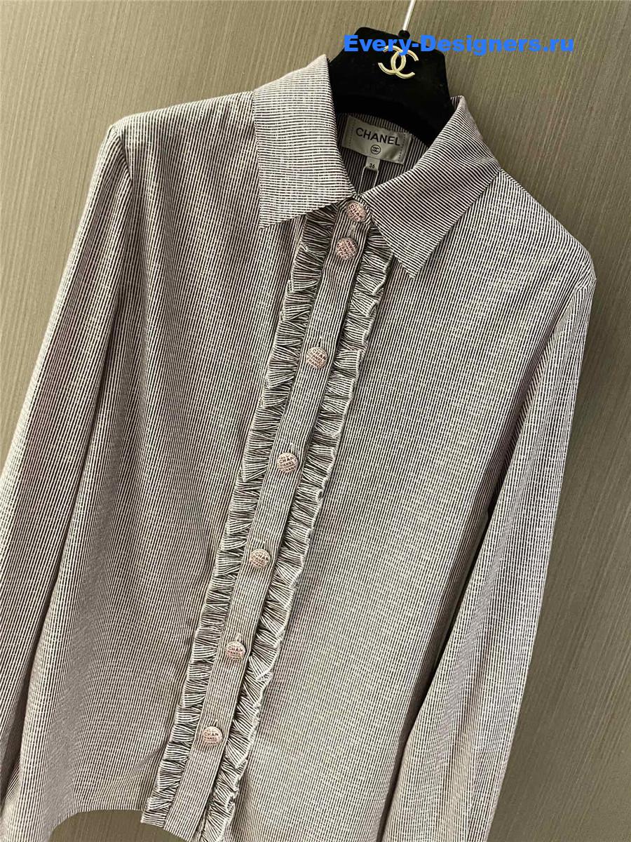 Ch**el grey lace shirt