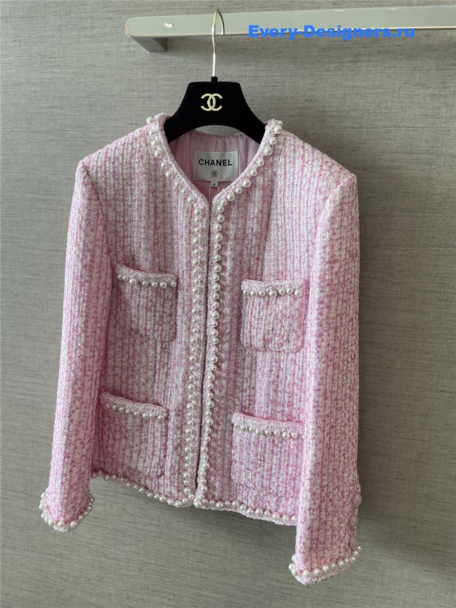 Ch**el pink pearl jacket