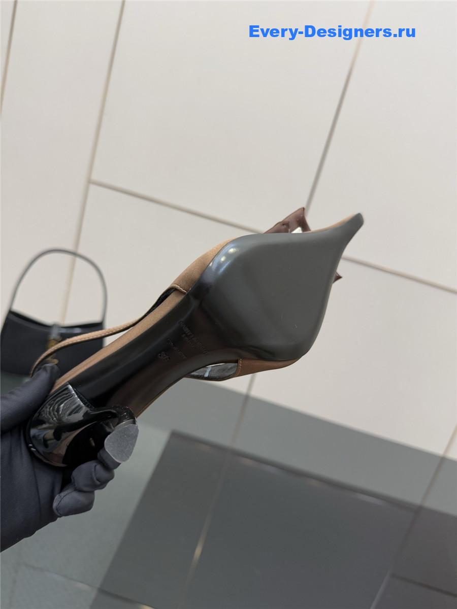 Sa1nt Lau*nt bow slingback pumps