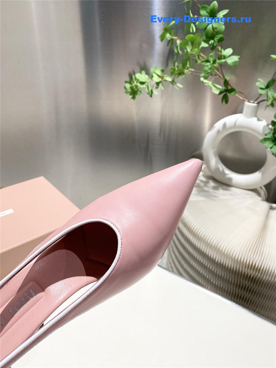 Miu Miu Pink Kitten Heel Pumps