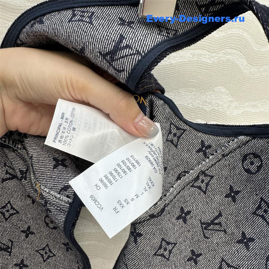 l0vis Vvtt0n denim crop top