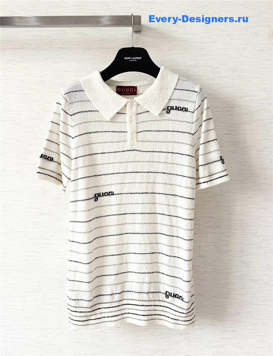 Gvc*1 striped polo shirt