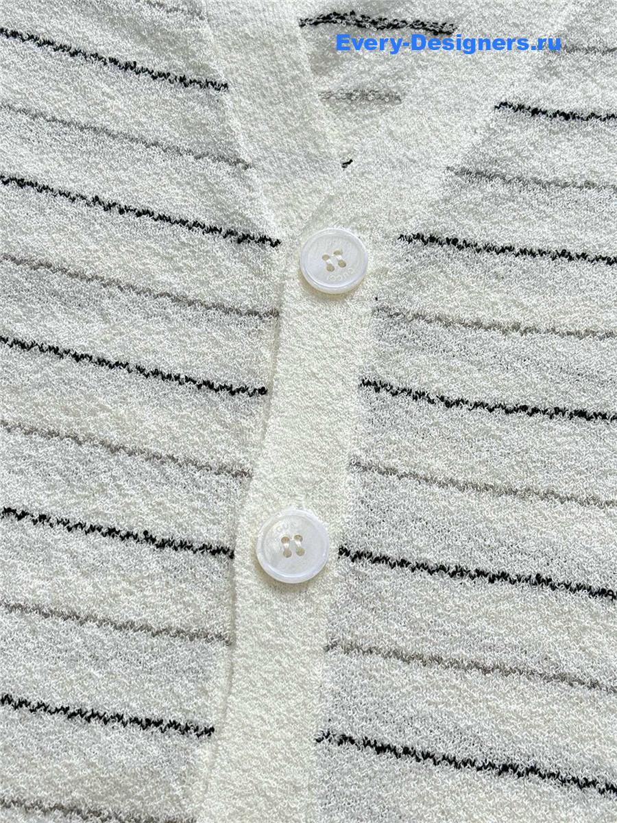 Gvc*1 striped wool cardigan