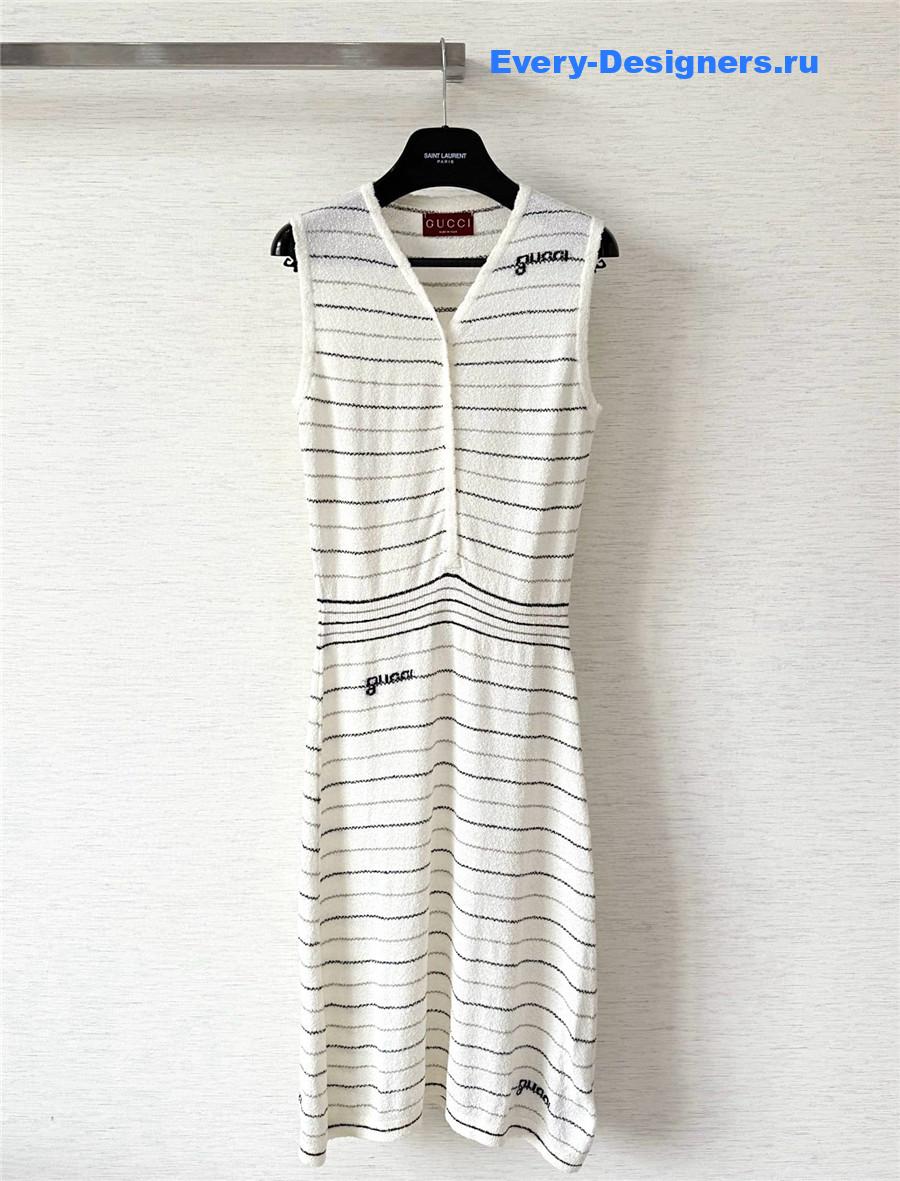Gvc*1 striped cotton dress