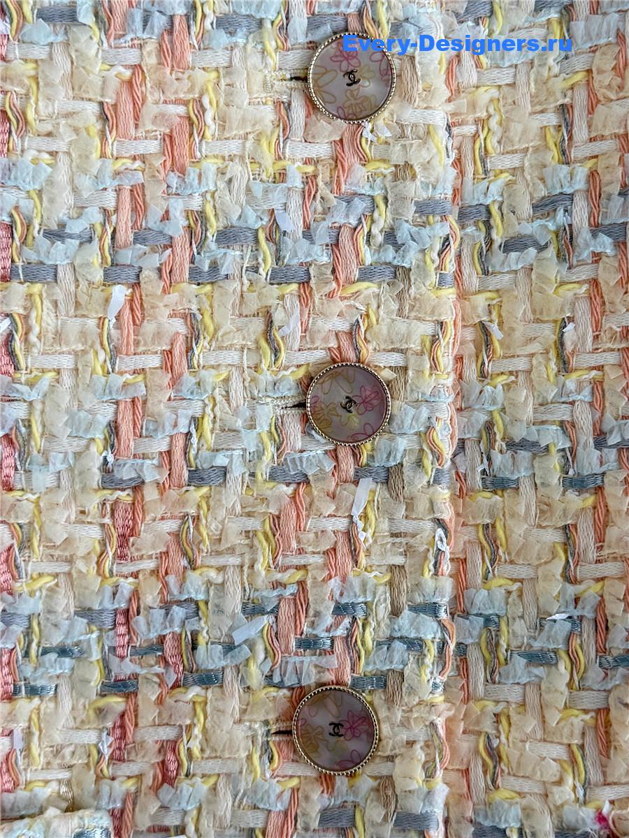 Ch**el yellow tweed pocket vest