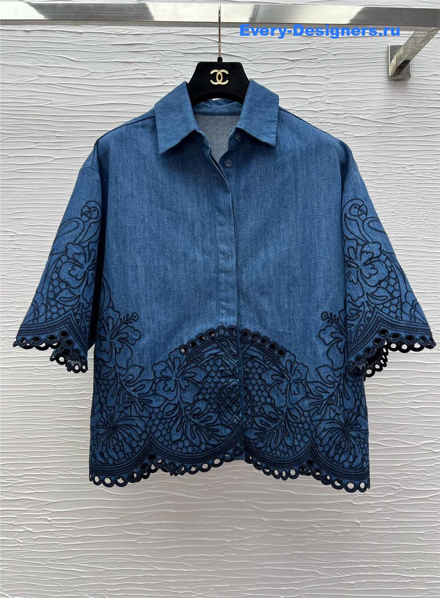 Zimm Coco Embroidered Denim Shirt